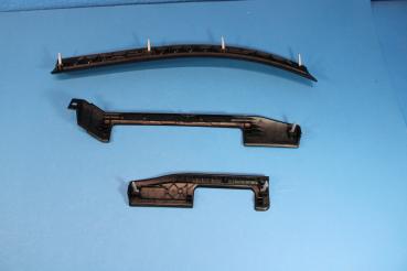 Decor Strips "Alu black cube" Instr. Panel 3pcs BMW 3er E46 Sedan / Touring / Compact / Coupé / Convertible