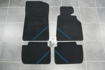 ALPINA velor floor mats (RHD) fit for BMW 3er E46 Sedan/Touring/Coupe upto 06/00