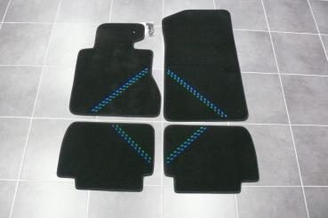 ALPINA Velour Fußmatten passend für BMW 3er E46 Limousine/Touring NUR Allrad