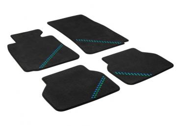 ALPINA Fussmatten Velours anthrazit passend für BMW 5er E39 Limousine / Touring bis 02/2000