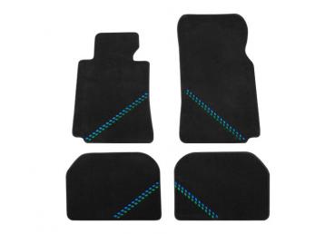 Preview: ALPINA Fussmatten Velours anthrazit passend für BMW 7er E38 Limousine (Kurzversion)