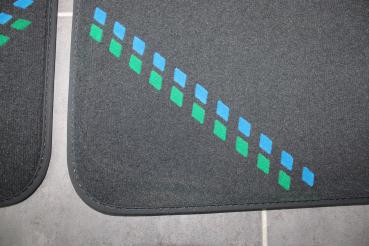 ALPINA Fussmatten passend für BMW 5er E34 518i-540i, M5, Touring (LL)