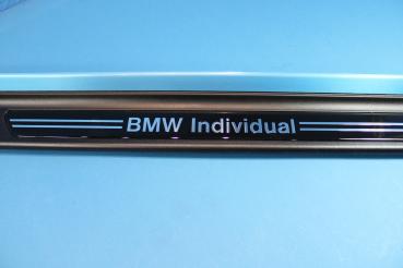 INDIVIDUAL Logo Door Sill Strip front left BMW 3er E46 Coupe / Convertible