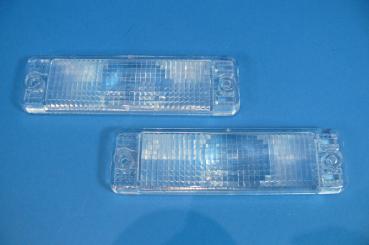 Front indicators lenses white fit for VW Golf 1 incl. Convertible Golf 2 Jetta 2 Polo