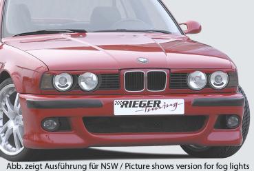 RIEGER Spoilerstoßstange im Sport Look passend für BMW 5er E34 Limousine/Touring (OHNE NSW-Halterung)