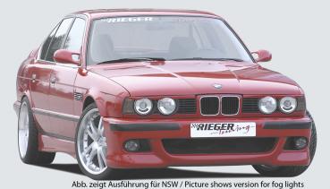 RIEGER Spoilerstoßstange im Sport Look passend für BMW 5er E34 Limousine/Touring (OHNE NSW-Halterung)