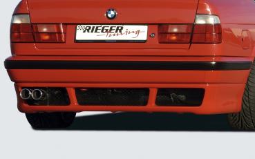 RIEGER Heckschürzenansatz im Sport Look passend für BMW 5er E34 Limousine/Touring