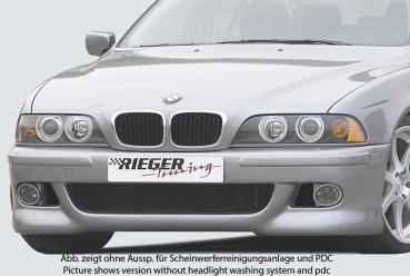 RIEGER Spoilerstoßstange passend für BMW 5er E39 bis 12/02 (mit Aussparung für Waschanlage + PDC)