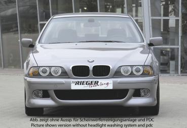 RIEGER Front bumper fit for BMW 5er E39 up to 12/02 (with recesses for washer + PDC)