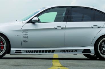 RIEGER Türschweller LINKS BMW 3er E90 Limousine / Touring (mit Schacht und 2 Ausschnitten)