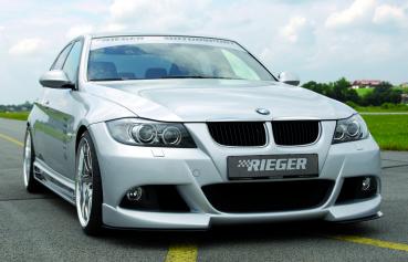 RIEGER Spoilerstoßstange passend für BMW 3er E90 Limousine / Touring (für Fzg. mit Einparkhilfe (PDC))