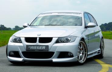 RIEGER Spoilerstoßstange passend für BMW 3er E90 Limousine / Touring (für Fzg. mit Scheinwerferreinigungsanlage und PDC)