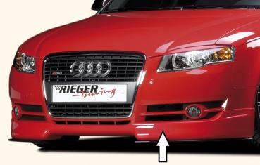 RIEGER Spoilerlippe passend für Audi A4 8E Typ B7, Bj. 11.04- (- nur passend für 5 kleine Schächte unterm Grill!)