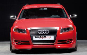 RIEGER Spoilerlippe passend für Audi A4 8E Typ B7, Bj. 11.04- (- nur passend für 5 kleine Schächte unterm Grill!)