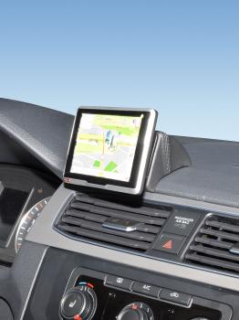 KUDA Navi Halterung passend für VW Caddy ab 2015 mit Deckel oben Kunstleder schwarz