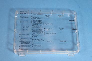 Deckel Sicherungskasten (ENGLISH) BMW E28 E24 E23