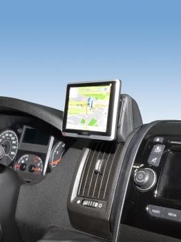 KUDA Navi Halterung passend für Citroen Jumper Euro6 ab 04/2006 Leder schwarz