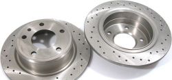Zimmermann Bremsscheiben massive/gelocht hinten 2tlg 282x12mm passend für BMW 3er E30 M3