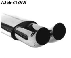 Rear silencer 2x76mm DTM VW Corrado