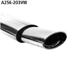 Endschalldämpfer 1x153x95 oval VW Corrado