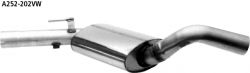 Centre silencer VW Golf 2, Golf 3, Corrado