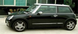 Chrom Seitenleisten 6tlg. Mini one R50