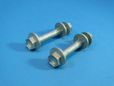 2x Exzenterschraube M12X1,5X82-10.9 + Exzenter-Beilagscheibe + Bundmutter für BMW 3er E36 E46