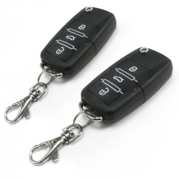 Funkfernbedienung mit Klappschlüssel für vorhandene ZV, fahrzeugspezifisch mit Klappschlüssel passend für VW Golf 3/ Cabrio 94-98, Golf 4 Cabrio, Passat 92-96, Polo 6N 95-01, Vento