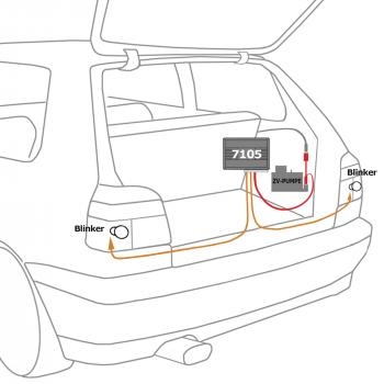 Funkfernbedienung mit Klappschlüssel für vorhandene ZV, fahrzeugspezifisch mit Klappschlüssel passend für VW Golf 3/ Cabrio 94-98, Golf 4 Cabrio, Passat 92-96, Polo 6N 95-01, Vento