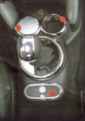 Chromset Mittelkonsole 4tlg. Mini R50