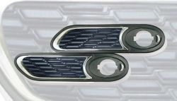 Chrom Rahmen Seitenblinker Black mesh Mini R50/R52/R53