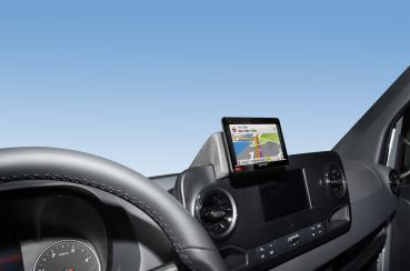 KUDA Phone console fit for Mercedes Sprinter from Bj. 2018 real leather black