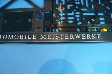 ALPINA License Plate Holder "Automobile Meisterwerke"