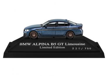 ALPINA Scale Model BMW ALPINA B5 GT Sedan „Arctic Race Blue“ 1:87,  LIMITED EDITION