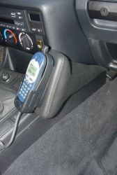 KUDA Telefonkonsole passend für BMW 3er E36 Compact Kunstleder schwarz