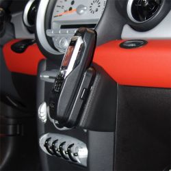 KUDA Phone consoles fit for Mini Cooper from 11/06 real leather black