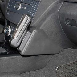 KUDA Phone console fit for Mercedes C-Klasse W204 artificial leather black