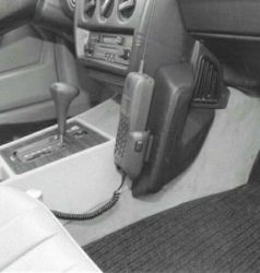 KUDA Telefonkonsole passend für Mercedes 190er/W201 83-93 Kunstleder schwarz