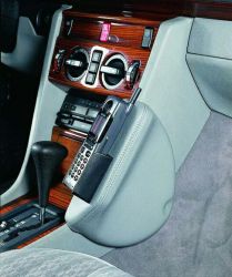 KUDA Telefonkonsole passend für Mercedes W202 C-Klasse Leder schwarz