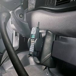 KUDA Telefonkonsole passend für Mercedes Sprinter 1996 - 1/00 Leder schwarz