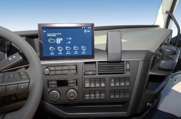 Preview: KUDA Telefonkonsole passend für Volvo FH ab 2021 (Euro6) Leder schwarz