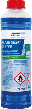 EUROLUB KLARE SICHT WINTER -30 °C Scheibenfrostschutz Frostschutz 1 Liter Konzentrat