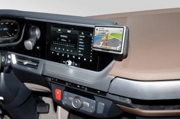 Preview: KUDA Telefonkonsole passend für DAF XF / XG ab 2021 Leder schwarz