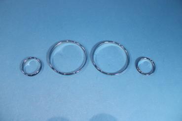 Instrument rings chromed (4 pcs) fit for BMW 5er/7er/X5 E39/E38/E53