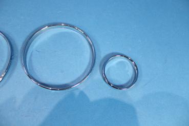 Tachoringe verchromt 4tlg passend für BMW 5er/7er/X5 E39/E38/E53
