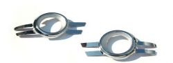 Chrome Foglight frame Mercedes W204 C-Class from 2007