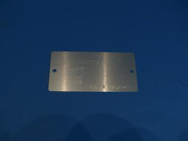ALPINA Fabrikschild / Typenschild