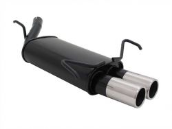 NOVUS Sportexhaust fit for Opel Corsa C 2x76mm RUND