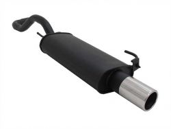 NOVUS Rear silencer with 1 tail pipe 90mm VW Polo 6N/6N2