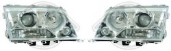 Headlights clear/chrome Mercedes W202 93-00